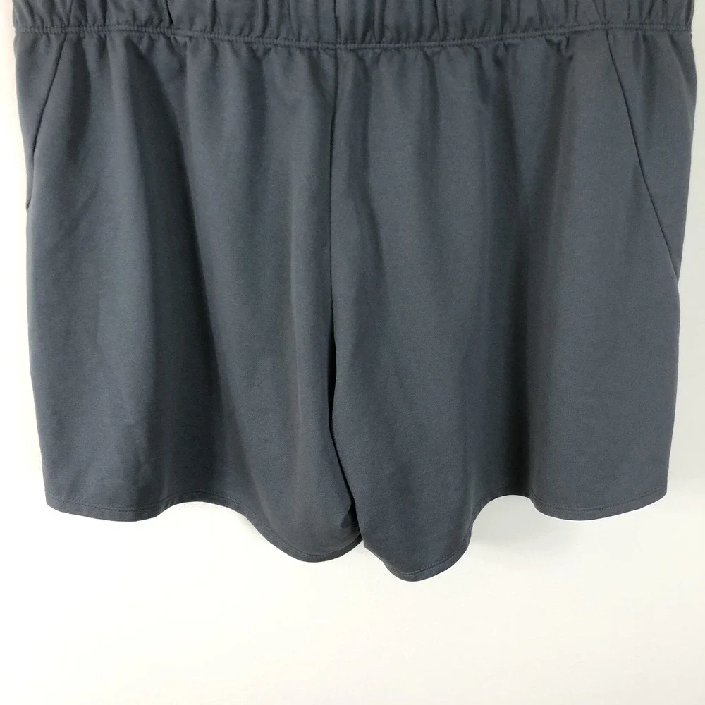 Nike Athletic Gym Running Shorts Womens XL Gray Pink Outdoor Swoosh